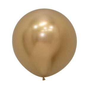 Balloon - Plain Latex Gold Metallic Reflex Latex Balloons 60cm 3pk