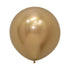 Gold Metallic Reflex Latex Balloons 60cm 3pk