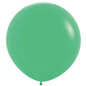 Amscan_OO Balloon - Plain Latex Green Black Latex Balloons 60cm 3pk