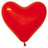 Hearts Fashion Red Latex Balloons 15cm 50pk