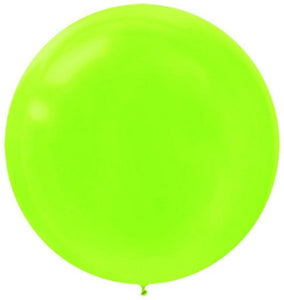 Balloon - Plain Latex Kiwi Latex Balloons 60cm 4pk