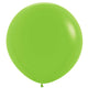 Amscan_OO Balloon - Plain Latex Lime Green Black Latex Balloons 60cm 3pk