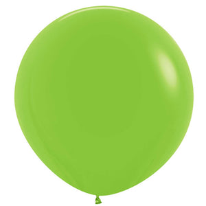 Amscan_OO Balloon - Plain Latex Lime Green Lavender Latex Balloons 60cm 3pk