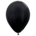 Metallic Black Latex Balloons 30cm 100pk