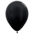 Metallic Black Latex Balloons 30cm 25pk
