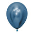 Metallic Reflex Blue Latex Balloons 30cm 12pk