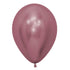 Metallic Reflex Pink Latex Balloons 30cm 50pk