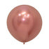 Metallic Reflex Rose Gold Latex Balloons 60cm 10pk
