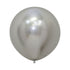 Metallic Reflex Silver Latex Balloons 60cm 10pk