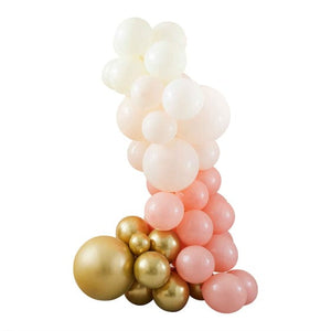 Balloon - Plain Latex Mix It Up Peach & Gold Balloon Arch