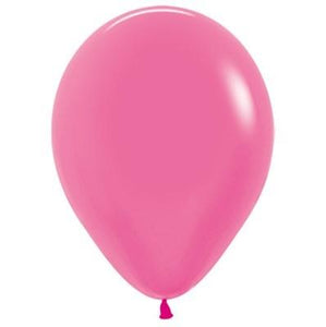 Amscan_OO Balloon - Plain Latex Neon Fuchsia Latex Balloons 30cm 100pk