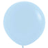 Pastel Matte Blue Latex Balloons 60cm 3pk
