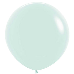 Amscan_OO Balloon - Plain Latex Pastel Matte Green Latex Balloons 60cm 3pk