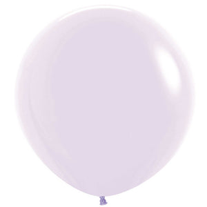 Amscan_OO Balloon - Plain Latex Pastel Matte Lilac Latex Balloons 60cm 3pk