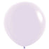Pastel Matte Lilac Latex Balloons 60cm 3pk