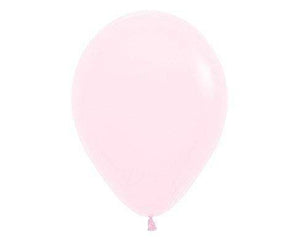 Amscan_OO Balloon - Plain Latex Pastel Matte Pink Latex Balloons 30cm 100pk