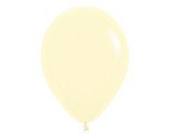 Amscan_OO Balloon - Plain Latex Pastel Matte Yellow Latex Balloons 90cm 2pk