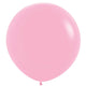 Amscan_OO Balloon - Plain Latex Pastel Pink Black Latex Balloons 60cm 3pk