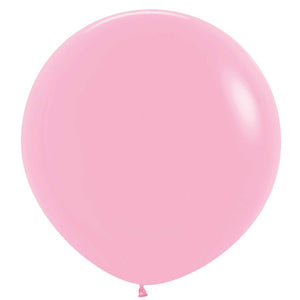 Amscan_OO Balloon - Plain Latex Pastel Pink Lavender Latex Balloons 60cm 3pk