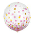 Pink & Gold Confetti Latex Balloons 60cm 2pk