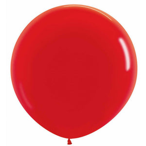 Amscan_OO Balloon - Plain Latex Red Black Latex Balloons 60cm 3pk