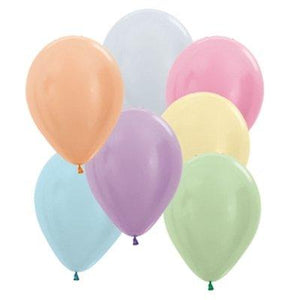 Amscan_OO Balloon - Plain Latex Satin Pearl Assorted  Latex Balloons 30cm 25pk