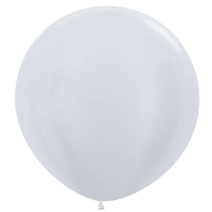 Amscan_OO Balloon - Plain Latex Satin Pearl Latex Balloons 60cm 3pk