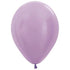 Satin Pearl Lilac Latex Balloons 30cm 25pk