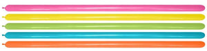 Amscan_OO Balloon - Plain Latex Tropical Assorted Modelling Latex Balloons 260T 50pk
