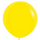 Amscan_OO Balloon - Plain Latex Yellow Blue Latex Balloons 60cm 3pk