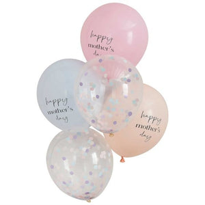 Balloon - Printed Latex Best Mum Ever Balloon Bundle 12in 5pk