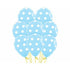 Blue Latex Polka Dots Latex Balloons 30cm 12pk