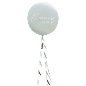 Balloon - Printed Latex Botanical Baby Mummy To Be Baby Shower Balloon with Botanical Tail Each