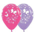 Butterflies & Dragonflies Fashion Fuchsia & Lilac Latex Balloons 30cm 25pk