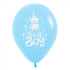 It's A Boy Teddy Fashion Light Blue Latex Balloons 30cm 25pk