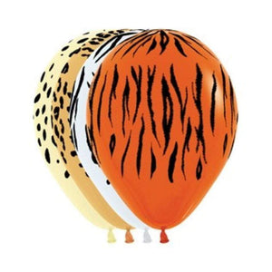 Amscan_OO Balloon - Printed Latex Jungle Safari Animal Print Fashion Assorted Latex Balloons 12pk