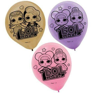 Amscan_OO Balloon - Printed Latex LOL Suprise Latex Balloons 30cm 6pk