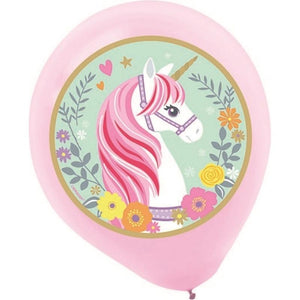 Amscan_OO Balloon - Printed Latex Magical Unicorn Latex Balloons 30cm 5pk