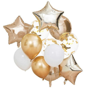 Balloon - Printed Latex Mix It Up Metallic Balloon Bundle 12pk