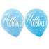 Oh Baby Boy Assorted Hello World Latex Balloons 30cm 15pk