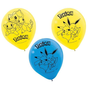 Amscan_OO Balloon - Printed Latex Pokemon Classic 30cm Latex Balloons 6pk