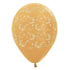 Sparkling Stars Metallic Gold Latex Balloons 30cm 6pk