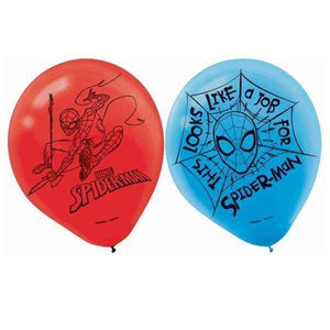 Amscan_OO Balloon - Printed Latex Spider-Man Webbed Wonder Latex Balloons 30cm 6pk