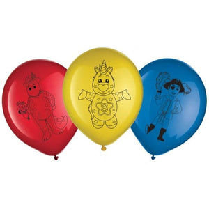 Balloon - Printed Latex The Wiggles Party Latex Balloons 30cm 6pk