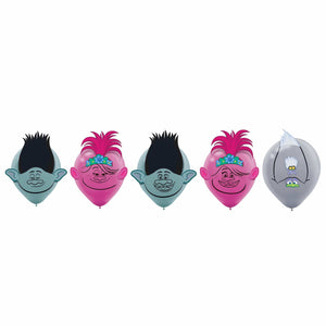 Amscan_OO Balloon - Printed Latex Trolls World Tour Latex Balloons Decorating Kit 6pk