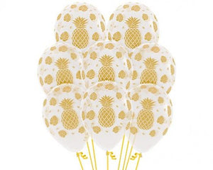 Amscan_OO Balloon - Printed Latex Tropical Design on Crystal Clear Latex Balloons 30cm 12pk