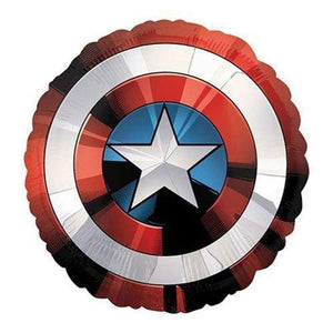 Amscan_OO Balloon - Supershapes, Numbers & Letters Avengers Captain America Shield Supershape Foil Balloon 71cm Each