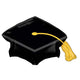 Balloon - Supershapes, Numbers & Letters Black Grad Cap SuperShape Foil Balloon 79cm x 56cm Each