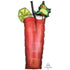 Bloody Mary Drink SuperShape Foil Balloon 48cm x 93cm Each