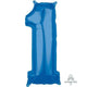 Amscan_OO Balloon - Supershapes, Numbers & Letters Blue Number 1 Supershape Foil Balloon 66cm Each